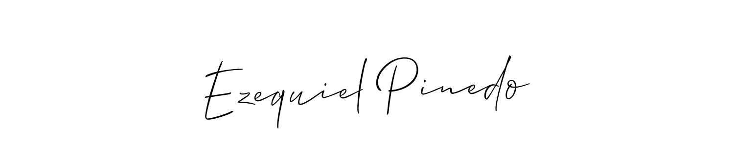 Also we have Ezequiel Pinedo name is the best signature style. Create professional handwritten signature collection using Allison_Script autograph style. Ezequiel Pinedo signature style 2 images and pictures png