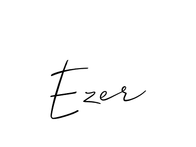 Create a beautiful signature design for name Ezer. With this signature (Allison_Script) fonts, you can make a handwritten signature for free. Ezer signature style 2 images and pictures png