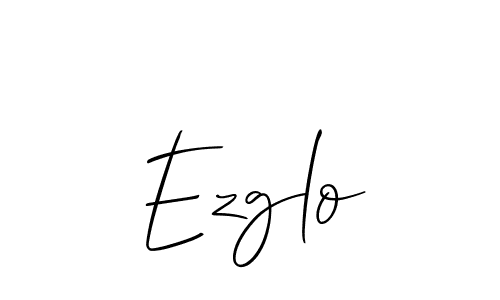 You should practise on your own different ways (Allison_Script) to write your name (Ezglo) in signature. don't let someone else do it for you. Ezglo signature style 2 images and pictures png