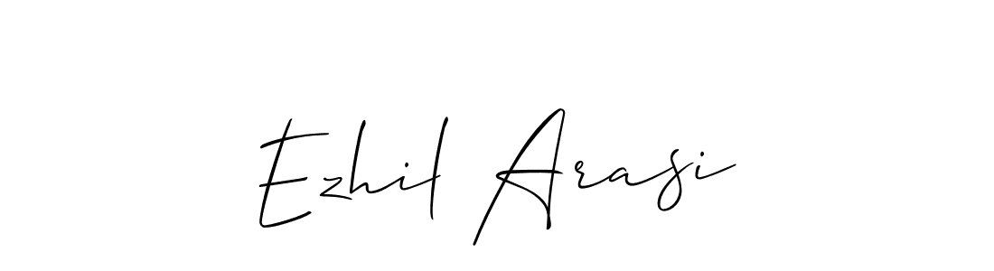 How to make Ezhil Arasi signature? Allison_Script is a professional autograph style. Create handwritten signature for Ezhil Arasi name. Ezhil Arasi signature style 2 images and pictures png