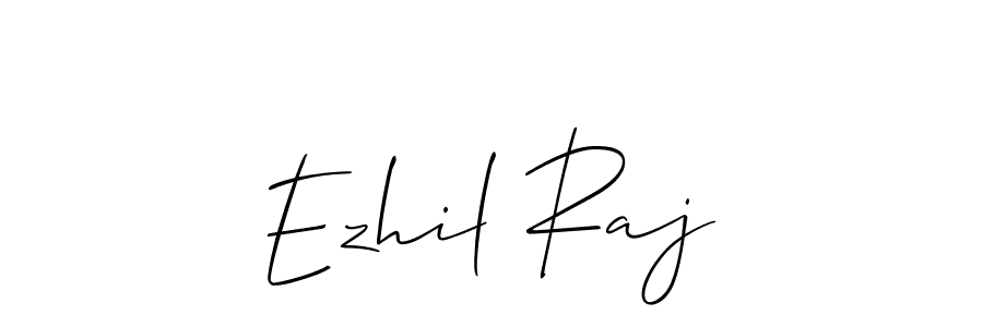 How to make Ezhil Raj signature? Allison_Script is a professional autograph style. Create handwritten signature for Ezhil Raj name. Ezhil Raj signature style 2 images and pictures png