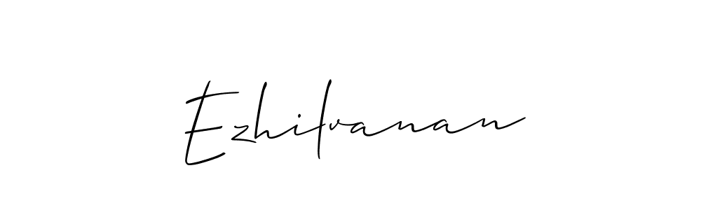 How to make Ezhilvanan name signature. Use Allison_Script style for creating short signs online. This is the latest handwritten sign. Ezhilvanan signature style 2 images and pictures png