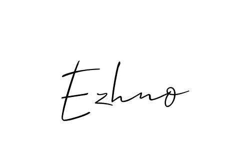 Similarly Allison_Script is the best handwritten signature design. Signature creator online .You can use it as an online autograph creator for name Ezhno. Ezhno signature style 2 images and pictures png