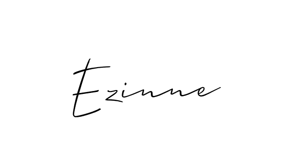 Ezinne stylish signature style. Best Handwritten Sign (Allison_Script) for my name. Handwritten Signature Collection Ideas for my name Ezinne. Ezinne signature style 2 images and pictures png