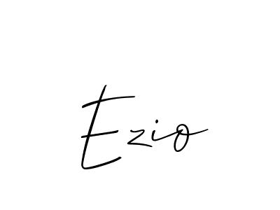 if you are searching for the best signature style for your name Ezio. so please give up your signature search. here we have designed multiple signature styles  using Allison_Script. Ezio signature style 2 images and pictures png