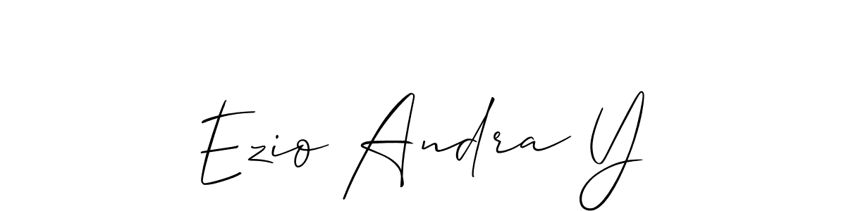 You can use this online signature creator to create a handwritten signature for the name Ezio Andra Y. This is the best online autograph maker. Ezio Andra Y signature style 2 images and pictures png