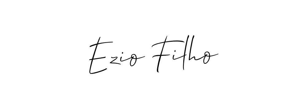 The best way (Allison_Script) to make a short signature is to pick only two or three words in your name. The name Ezio Filho include a total of six letters. For converting this name. Ezio Filho signature style 2 images and pictures png