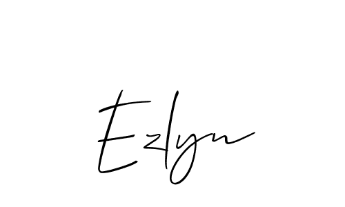 Similarly Allison_Script is the best handwritten signature design. Signature creator online .You can use it as an online autograph creator for name Ezlyn. Ezlyn signature style 2 images and pictures png