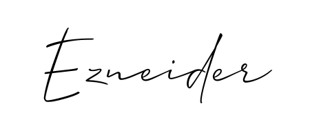 Transform the name Ezneider into a signature masterpiece using Allison_Script font. Ideal for photographers, artists, and creators looking for watermarks. Ezneider signature style 2 images and pictures png