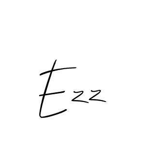 You should practise on your own different ways (Allison_Script) to write your name (Ezz) in signature. don't let someone else do it for you. Ezz signature style 2 images and pictures png