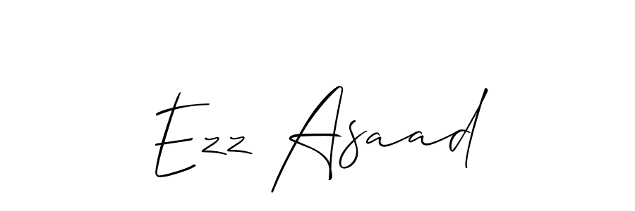 Also You can easily find your signature by using the search form. We will create Ezz Asaad name handwritten signature images for you free of cost using Allison_Script sign style. Ezz Asaad signature style 2 images and pictures png
