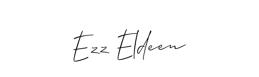 You should practise on your own different ways (Allison_Script) to write your name (Ezz Eldeen) in signature. don't let someone else do it for you. Ezz Eldeen signature style 2 images and pictures png