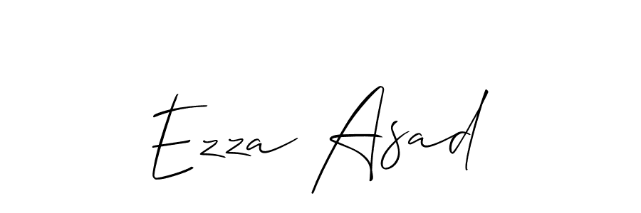 The best way (Allison_Script) to make a short signature is to pick only two or three words in your name. The name Ezza Asad include a total of six letters. For converting this name. Ezza Asad signature style 2 images and pictures png