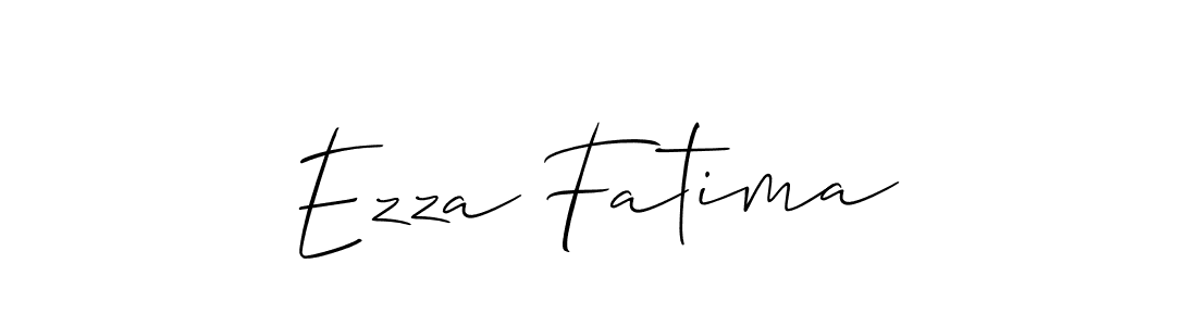 You should practise on your own different ways (Allison_Script) to write your name (Ezza Fatima) in signature. don't let someone else do it for you. Ezza Fatima signature style 2 images and pictures png