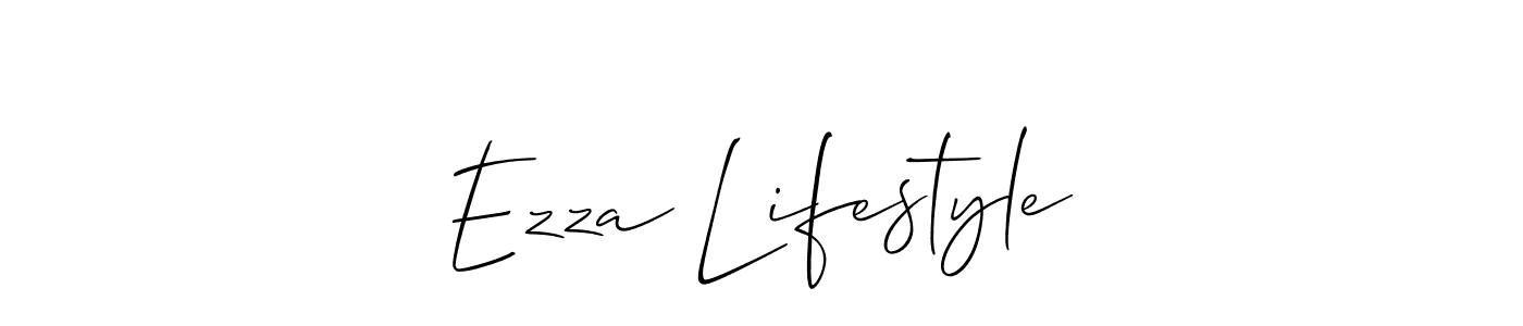 The best way (Allison_Script) to make a short signature is to pick only two or three words in your name. The name Ezza Lifestyle include a total of six letters. For converting this name. Ezza Lifestyle signature style 2 images and pictures png