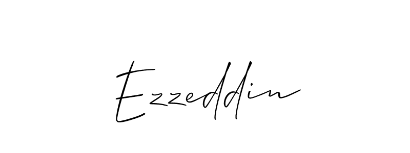 Design your own signature with our free online signature maker. With this signature software, you can create a handwritten (Allison_Script) signature for name Ezzeddin. Ezzeddin signature style 2 images and pictures png
