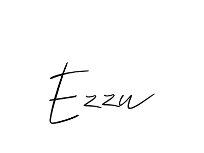 Use a signature maker to create a handwritten signature online. With this signature software, you can design (Allison_Script) your own signature for name Ezzu. Ezzu signature style 2 images and pictures png