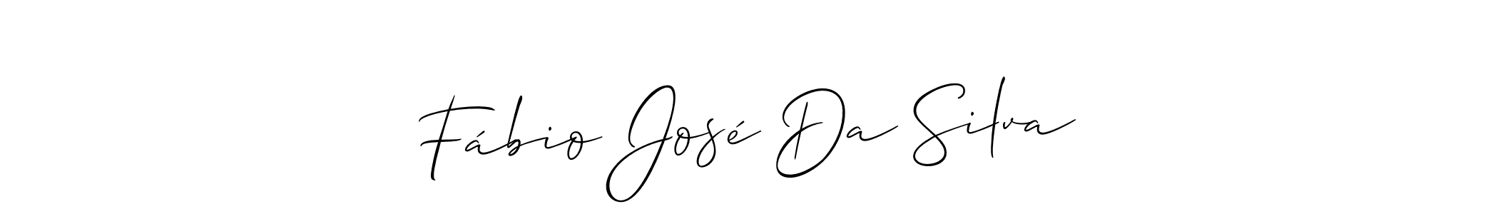 Design your own signature with our free online signature maker. With this signature software, you can create a handwritten (Allison_Script) signature for name Fábio José Da Silva. Fábio José Da Silva signature style 2 images and pictures png