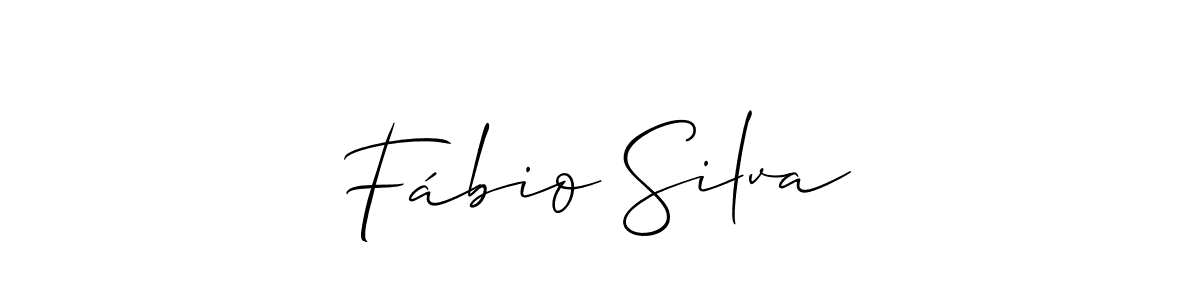 Make a beautiful signature design for name Fábio Silva. With this signature (Allison_Script) style, you can create a handwritten signature for free. Fábio Silva signature style 2 images and pictures png