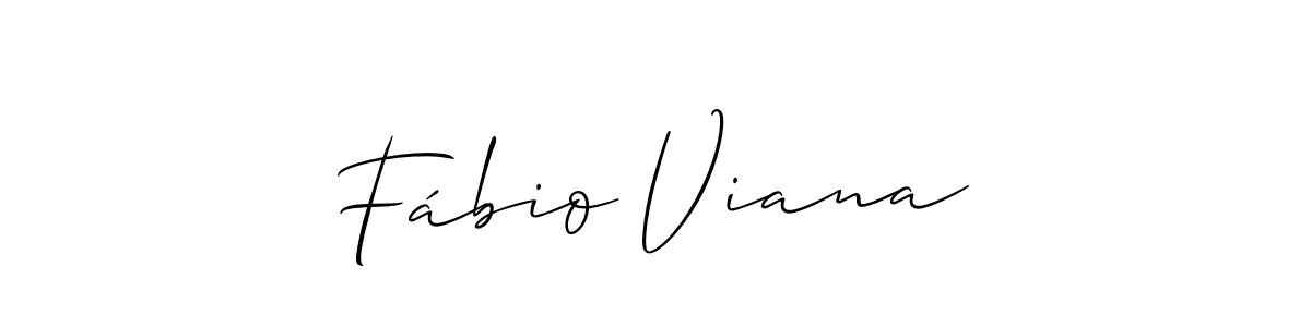 Create a beautiful signature design for name Fábio Viana. With this signature (Allison_Script) fonts, you can make a handwritten signature for free. Fábio Viana signature style 2 images and pictures png