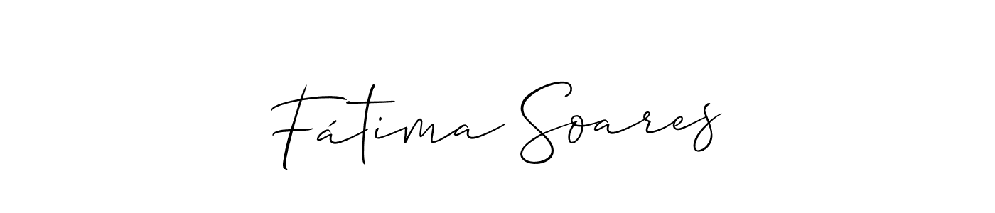 Allison_Script is a professional signature style that is perfect for those who want to add a touch of class to their signature. It is also a great choice for those who want to make their signature more unique. Get Fátima Soares name to fancy signature for free. Fátima Soares signature style 2 images and pictures png