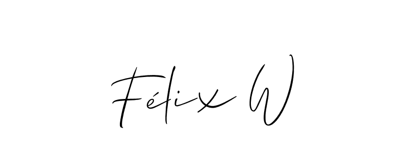 See photos of Félix W official signature by Spectra . Check more albums & portfolios. Read reviews & check more about Allison_Script font. Félix W signature style 2 images and pictures png