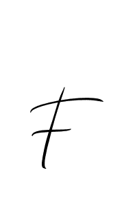 Create a beautiful signature design for name F . With this signature (Allison_Script) fonts, you can make a handwritten signature for free. F  signature style 2 images and pictures png