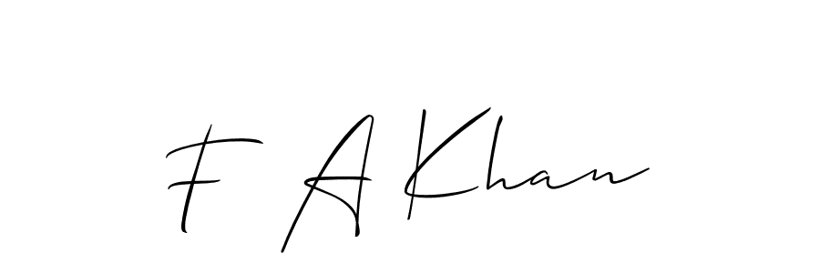 You can use this online signature creator to create a handwritten signature for the name F  A Khan. This is the best online autograph maker. F  A Khan signature style 2 images and pictures png