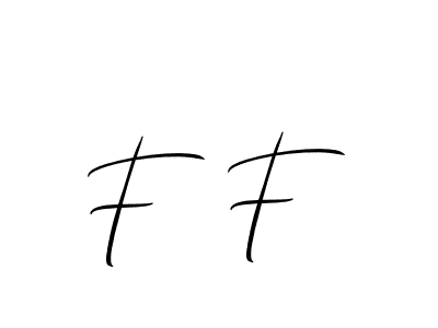 Similarly Allison_Script is the best handwritten signature design. Signature creator online .You can use it as an online autograph creator for name F  F. F  F signature style 2 images and pictures png