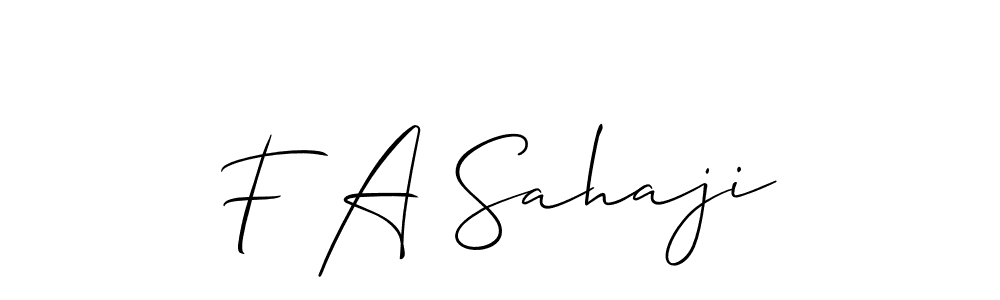 See photos of F A Sahaji official signature by Spectra . Check more albums & portfolios. Read reviews & check more about Allison_Script font. F A Sahaji signature style 2 images and pictures png