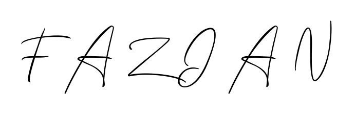 Make a beautiful signature design for name F A Z I A N. With this signature (Allison_Script) style, you can create a handwritten signature for free. F A Z I A N signature style 2 images and pictures png