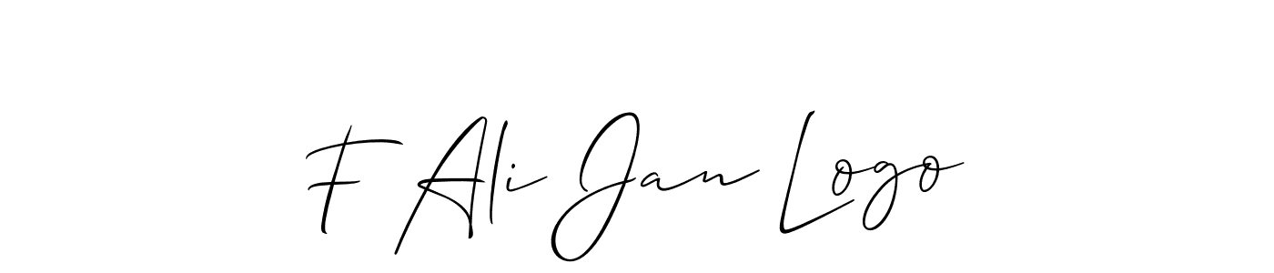 if you are searching for the best signature style for your name F Ali Jan Logo. so please give up your signature search. here we have designed multiple signature styles  using Allison_Script. F Ali Jan Logo signature style 2 images and pictures png