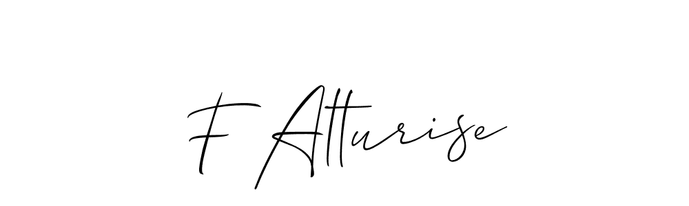 You can use this online signature creator to create a handwritten signature for the name F Alturise. This is the best online autograph maker. F Alturise signature style 2 images and pictures png