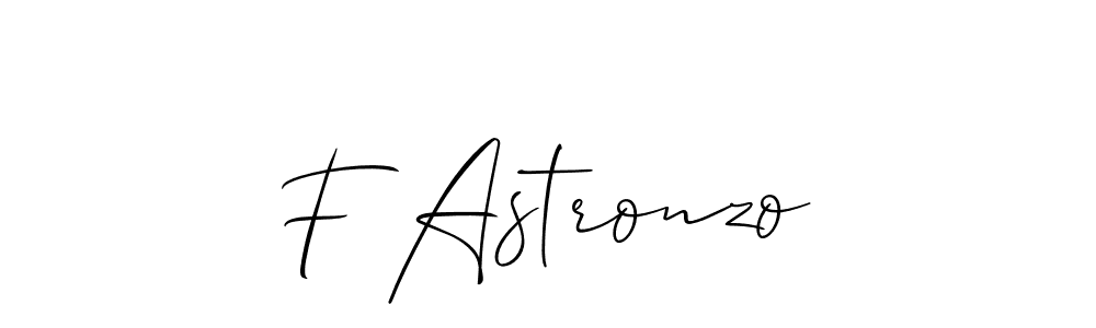 Design your own signature with our free online signature maker. With this signature software, you can create a handwritten (Allison_Script) signature for name F Astronzo. F Astronzo signature style 2 images and pictures png
