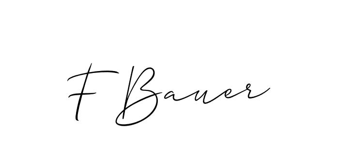 How to Draw F Bauer signature style? Allison_Script is a latest design signature styles for name F Bauer. F Bauer signature style 2 images and pictures png