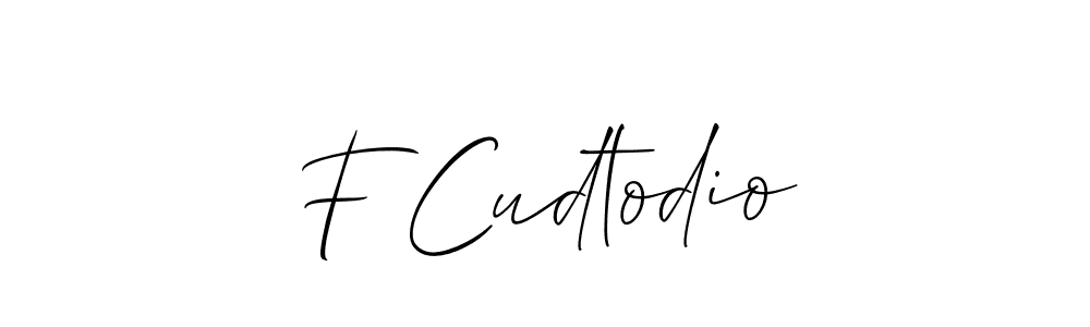 Here are the top 10 professional signature styles for the name F Cudtodio. These are the best autograph styles you can use for your name. F Cudtodio signature style 2 images and pictures png