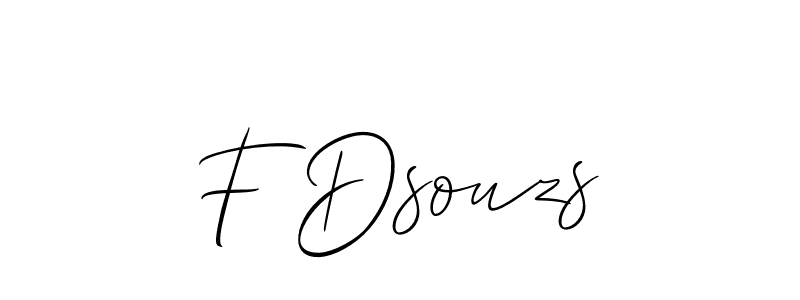F Dsouzs stylish signature style. Best Handwritten Sign (Allison_Script) for my name. Handwritten Signature Collection Ideas for my name F Dsouzs. F Dsouzs signature style 2 images and pictures png