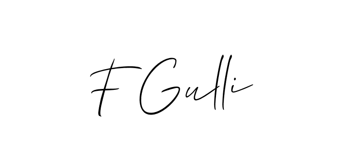 Here are the top 10 professional signature styles for the name F Gulli. These are the best autograph styles you can use for your name. F Gulli signature style 2 images and pictures png