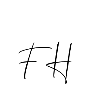 Make a beautiful signature design for name F H. Use this online signature maker to create a handwritten signature for free. F H signature style 2 images and pictures png