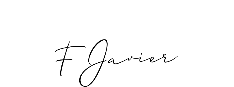 How to Draw F Javier signature style? Allison_Script is a latest design signature styles for name F Javier. F Javier signature style 2 images and pictures png