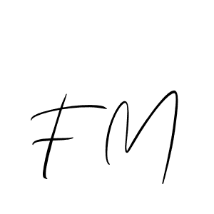 Make a beautiful signature design for name F M. Use this online signature maker to create a handwritten signature for free. F M signature style 2 images and pictures png