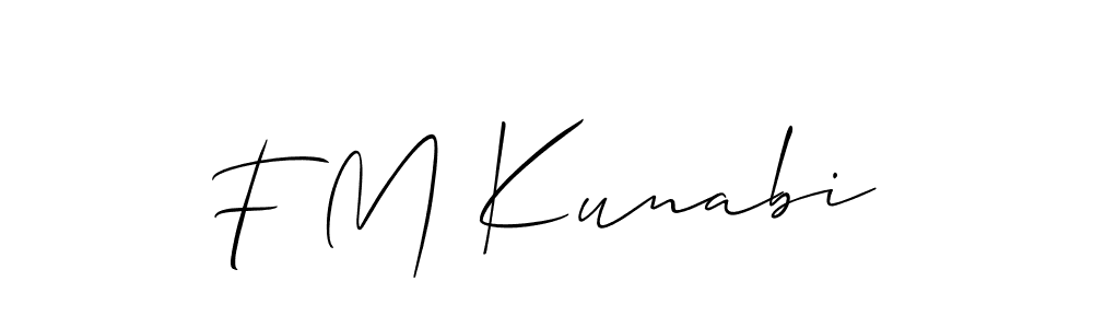 Check out images of Autograph of F M Kunabi name. Actor F M Kunabi Signature Style. Allison_Script is a professional sign style online. F M Kunabi signature style 2 images and pictures png