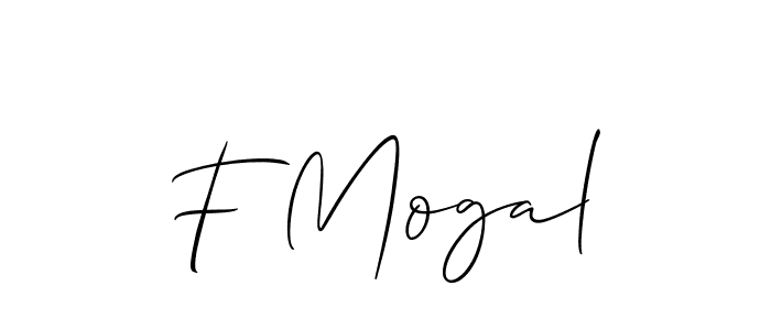 Best and Professional Signature Style for F Mogal. Allison_Script Best Signature Style Collection. F Mogal signature style 2 images and pictures png