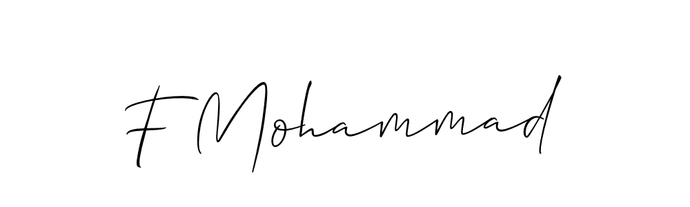 F Mohammad stylish signature style. Best Handwritten Sign (Allison_Script) for my name. Handwritten Signature Collection Ideas for my name F Mohammad. F Mohammad signature style 2 images and pictures png