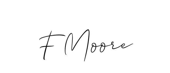 Also we have F Moore name is the best signature style. Create professional handwritten signature collection using Allison_Script autograph style. F Moore signature style 2 images and pictures png