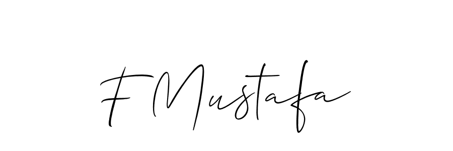 It looks lik you need a new signature style for name F Mustafa. Design unique handwritten (Allison_Script) signature with our free signature maker in just a few clicks. F Mustafa signature style 2 images and pictures png