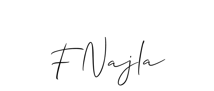 Check out images of Autograph of F Najla name. Actor F Najla Signature Style. Allison_Script is a professional sign style online. F Najla signature style 2 images and pictures png
