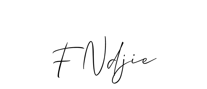This is the best signature style for the F Ndjie name. Also you like these signature font (Allison_Script). Mix name signature. F Ndjie signature style 2 images and pictures png