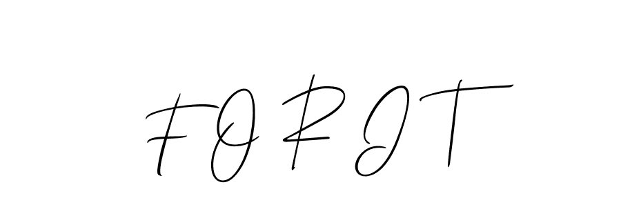 F O R I T stylish signature style. Best Handwritten Sign (Allison_Script) for my name. Handwritten Signature Collection Ideas for my name F O R I T. F O R I T signature style 2 images and pictures png