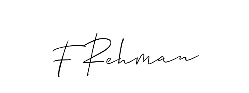 This is the best signature style for the F Rehman name. Also you like these signature font (Allison_Script). Mix name signature. F Rehman signature style 2 images and pictures png